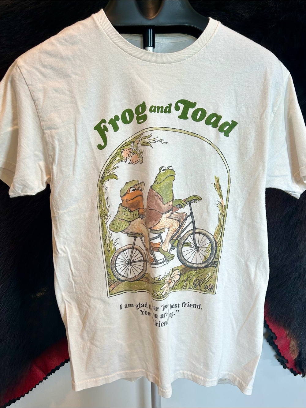Frog and Toad Graphic Tee - Cream Sz M